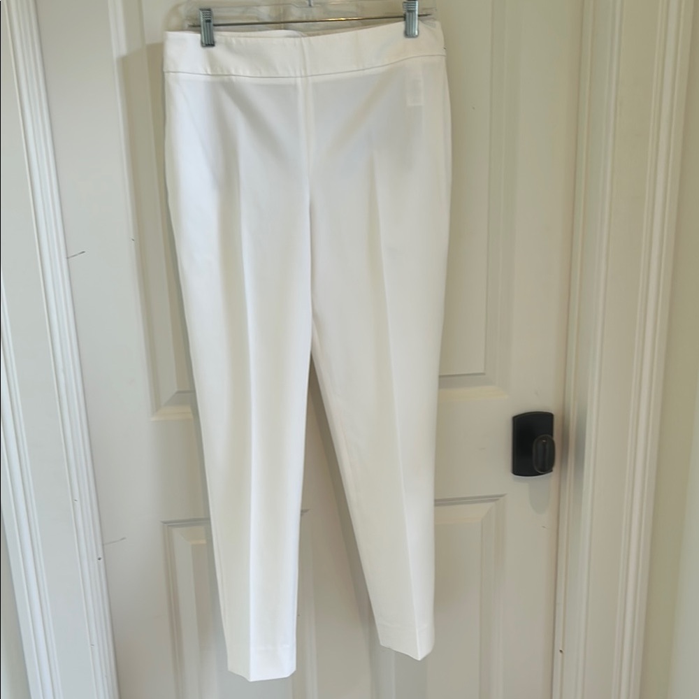 Talbots Chatham Ankle Pant. Size 10 Elegant White Women's Pants